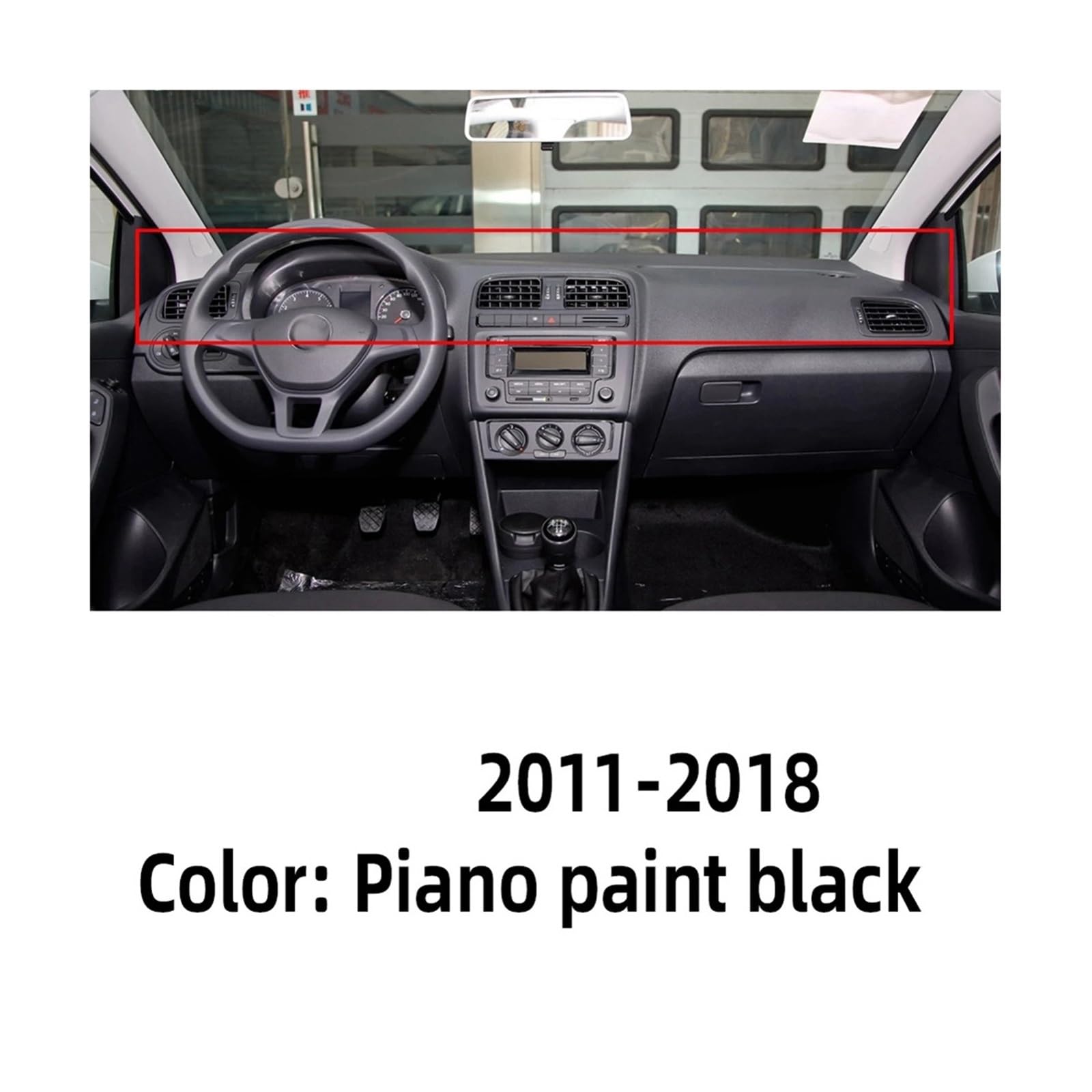 Pasuje do VW Polo 2011-2018 6RD 819 703 6RD819703 AA/C osłona grilla wentylacyjnego wylotu powietrza kachelmotor(Right Side)