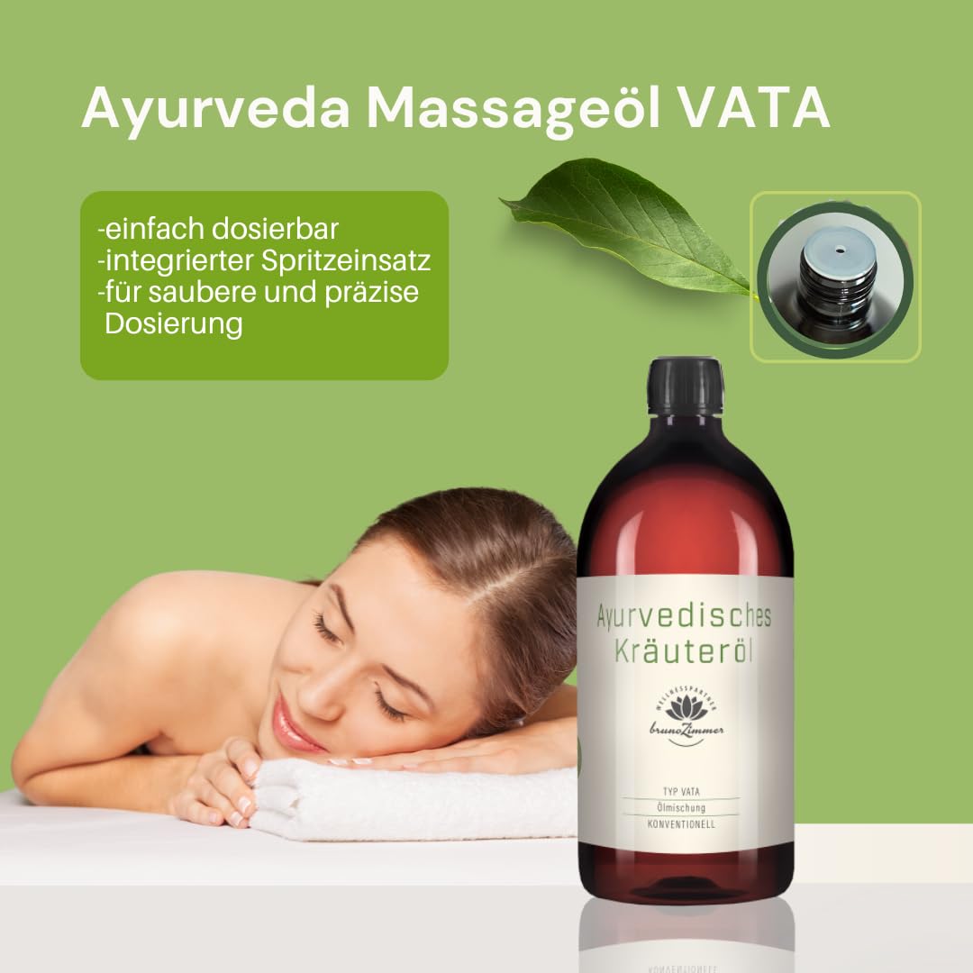 Ayurveda Massageöl Vata - Massageöl und Basisöl (1 Liter)
