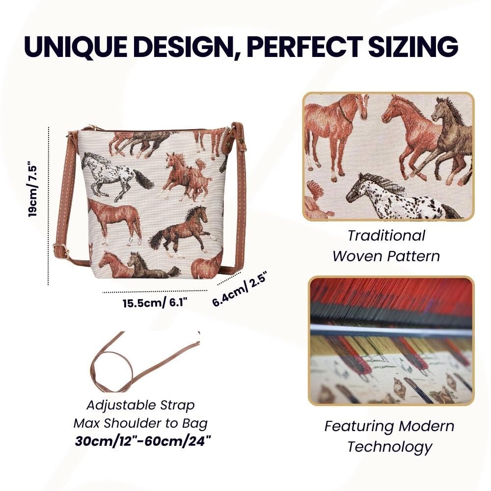 Signare Tapiz Mochila Bandolera Mujer Mochila pequeña con diseño de Animales y Mascotas