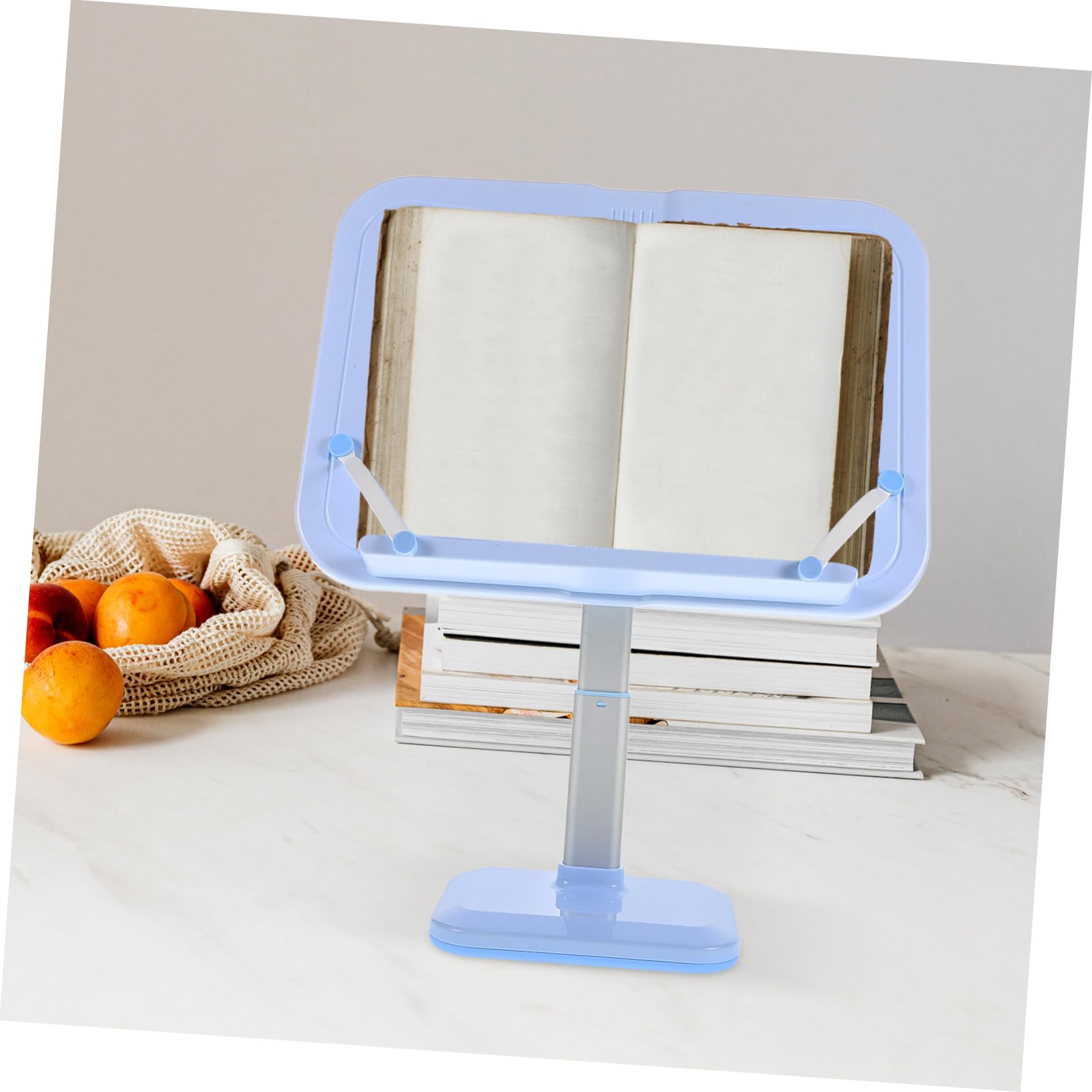 Leggio Pieghevole Regolabile Supporto per Libri con Clip Leggio da Scrivania per Lettura Supporto Portatile per Libri di Cucina e Testi
