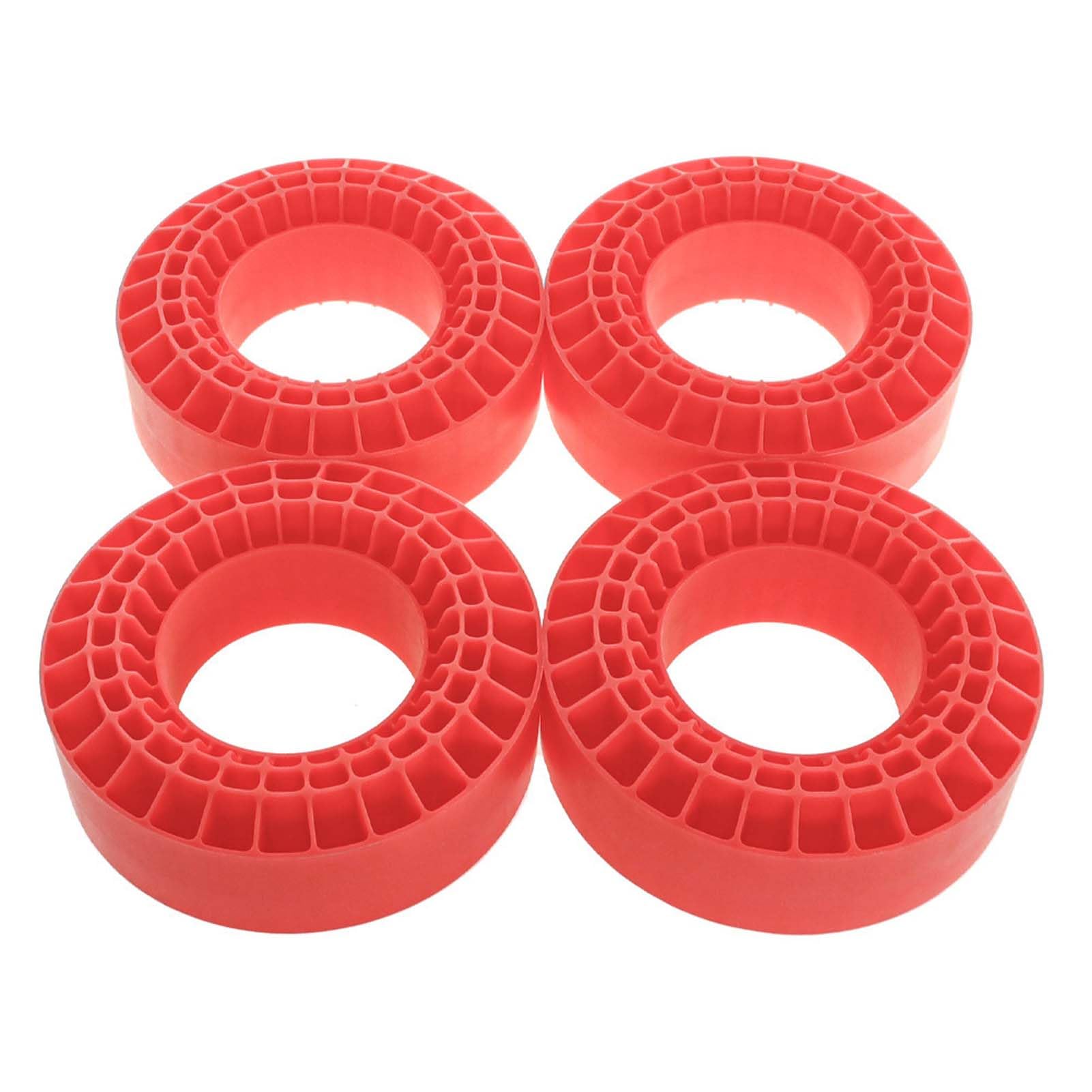 KEEDA Silicone Foam Insert 1.9" Wheel Tyre Inserts for SCX10 TRX4 TRX6 Redcat Gen7 Gen8 1/10 RC Crawler Car 118-122mm 1.9 Inch Tyres (Red)