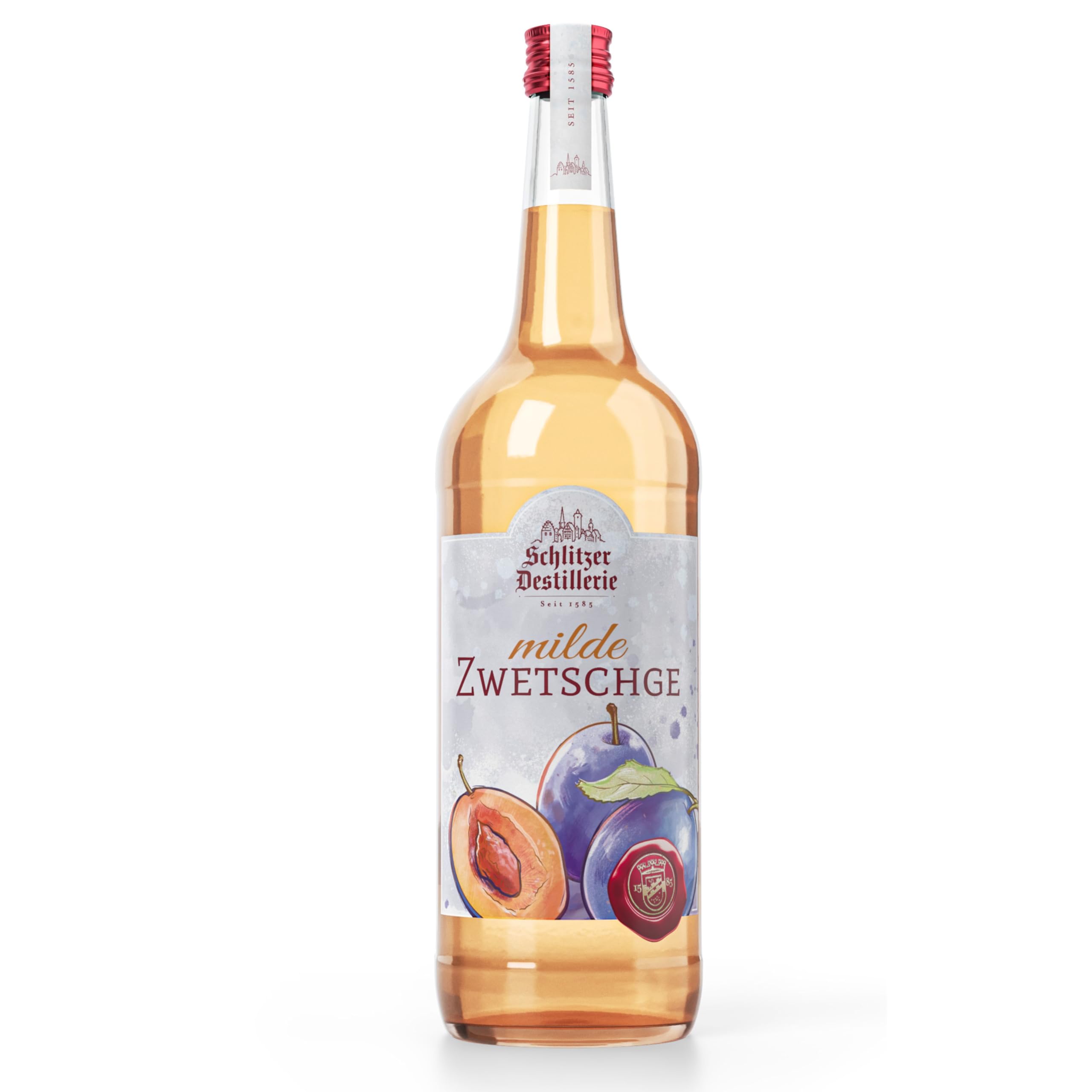 Schlitzer Milde Zwetschge 1L, 35% Vol., Zwetschgen Spirituose mit fruchtigem Pflaumenaroma, mild und harmonisch, ideal pur, auf Eis und für Cocktails