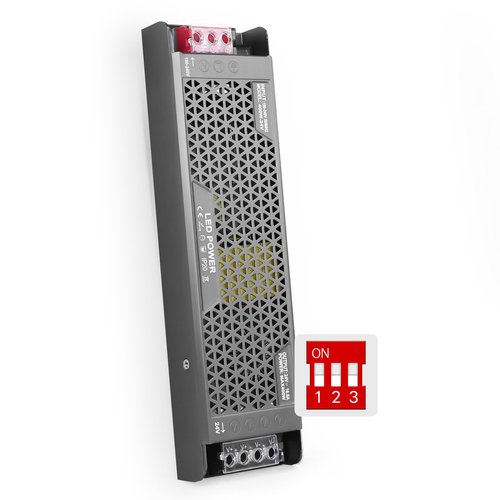 Transformateur LED Dimmable 220V Vers 12V 150W BRIMETI - Alimentation 12.5A Ultra Mince