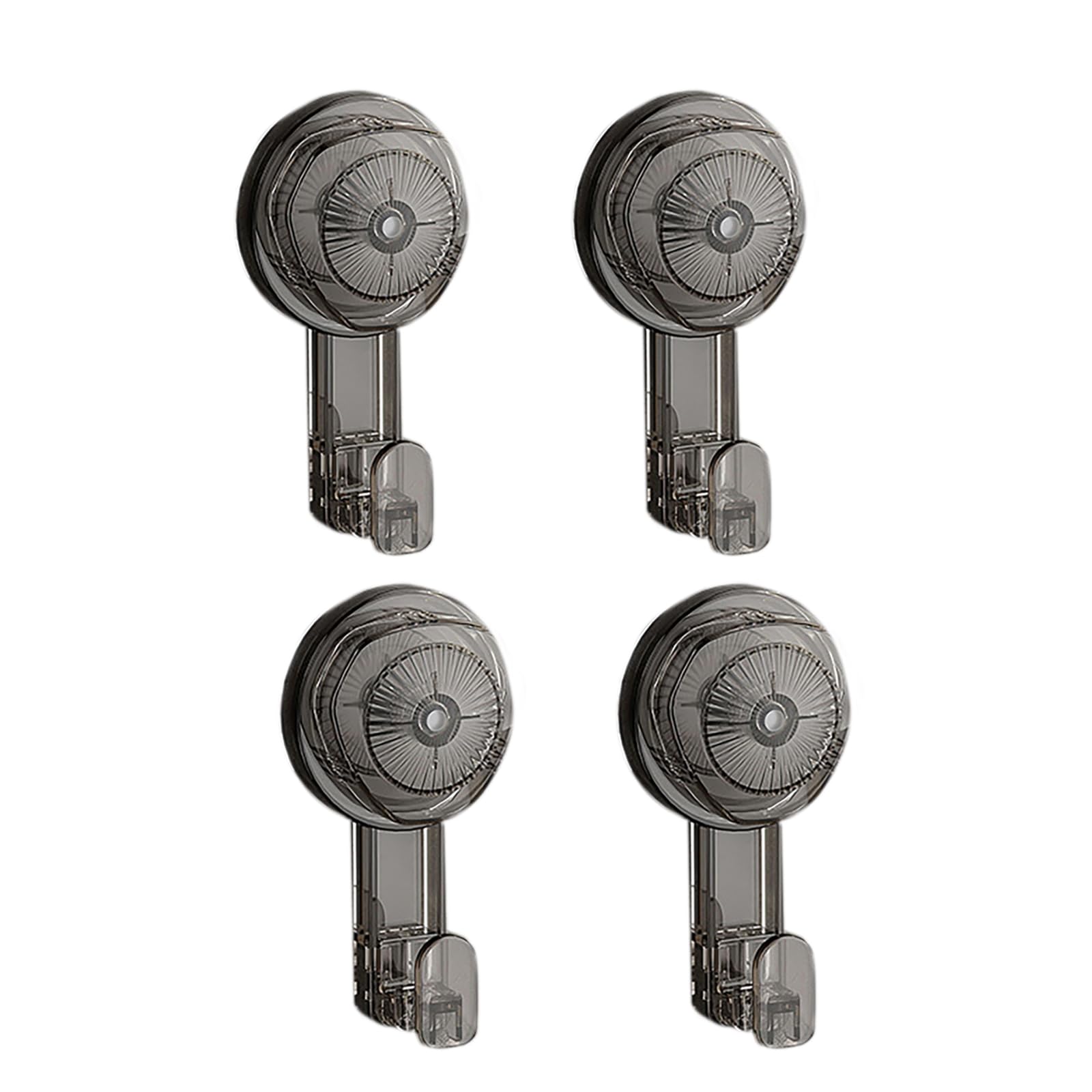 Msioytog of 4 Multipurpose Suction Cup Hook Easy Installs Hook Multifunction Suction Simple Styles for Towels & Clothing Waterproof Set