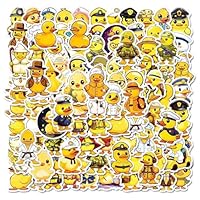 NIDHFG 100 Cartoon Duck Stickers, Creative Graffiti Stickers, Waterproof Stickers, Can Decorate Suitcases, Skateboards, Bicycles.