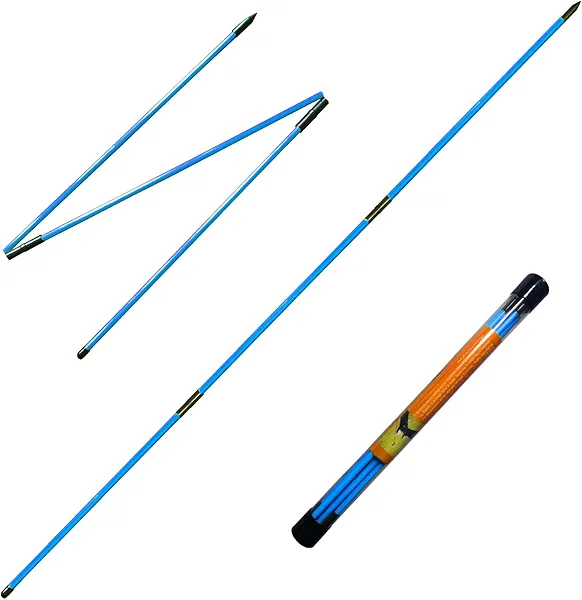 RUTHNISSI Golf Alignment Sticks (Pack of 2) 48-inch Collapsible Golf Alignment Sticks for Aiming,Putting,Full Swing Trainer,Posture Corrector,Portable Golf Training Equipment with Tube Case