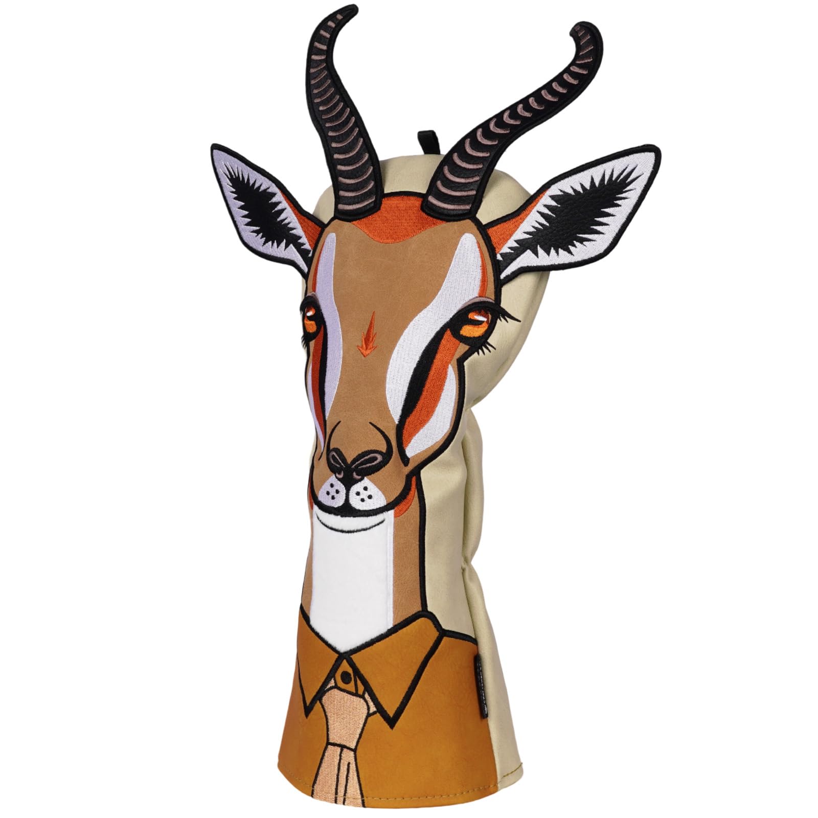 Craftsman Golf Mr. Animal Series Antelope Golf Club Driver Headcover Head Cover Fits up to 460cc Head