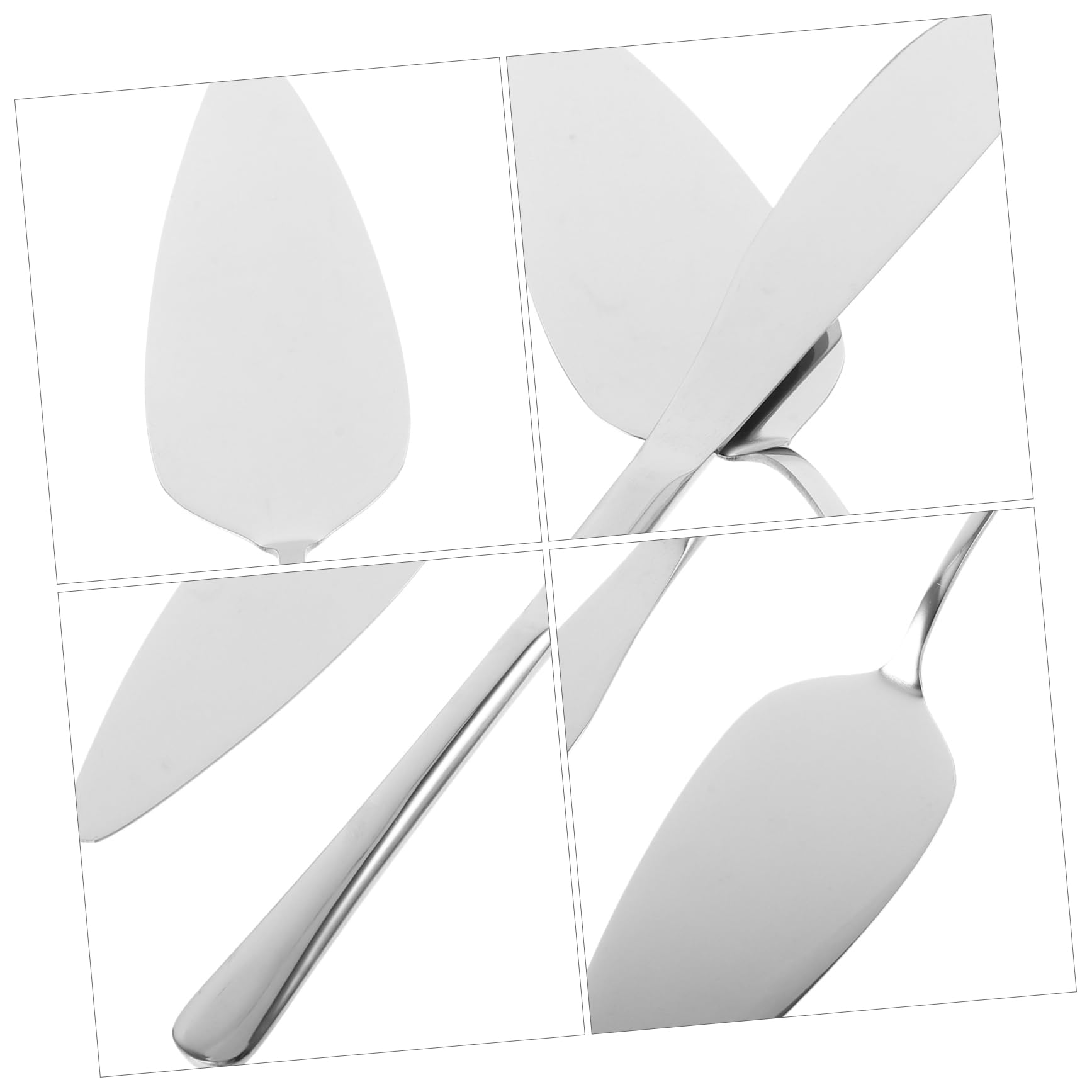 KICHOUSE 1 Set Stainless Steel Wedding Cake Server Wedding Cake Cutting Utensils Wedding Cake Cutter Silver Pizza Servers