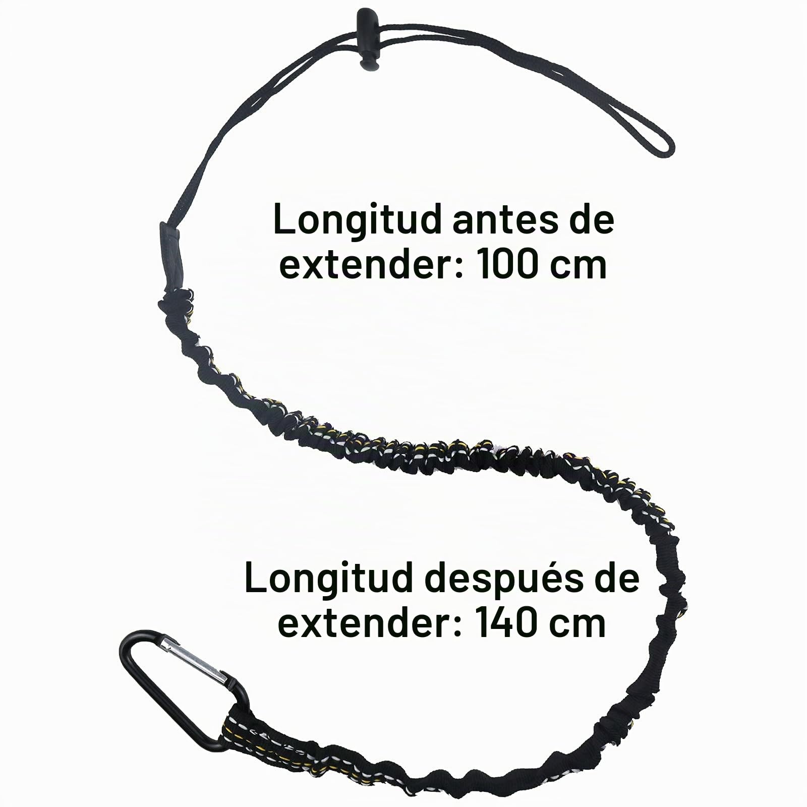 Cordon de Seguridad de Trabajo en Altura, Retractil Correa Herramientas con Mosqueton, Limite de Peso Maximo de 6,8kg Cordones Seguridad para Herramientas(6piezas)