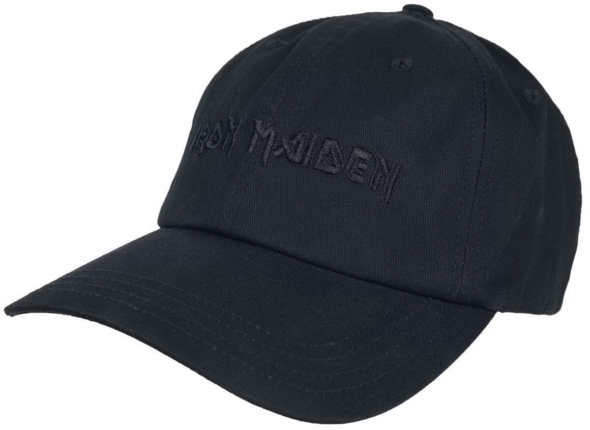 Iron Maiden Logo Hombre Gorra Negro 100% algodón