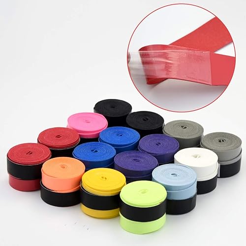 Miniatura 6 de 16 piezas de raqueta de tenis de bádminton, cinta antideslizante y súper absorbente para raqueta de tenis