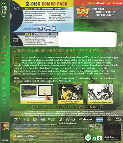 バンビ(北米版）　blue-ray+dvd / bambi　[import]