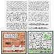 GLOBLELAND Klare Stempel Mit Wandhintergrund Für DIY Scrapbooking Begrenzungswandrahmen Silikon Klare Stempelsiegel Transparente Stempel Für Karten Fotoalbum Tagebuch Heimdekoration