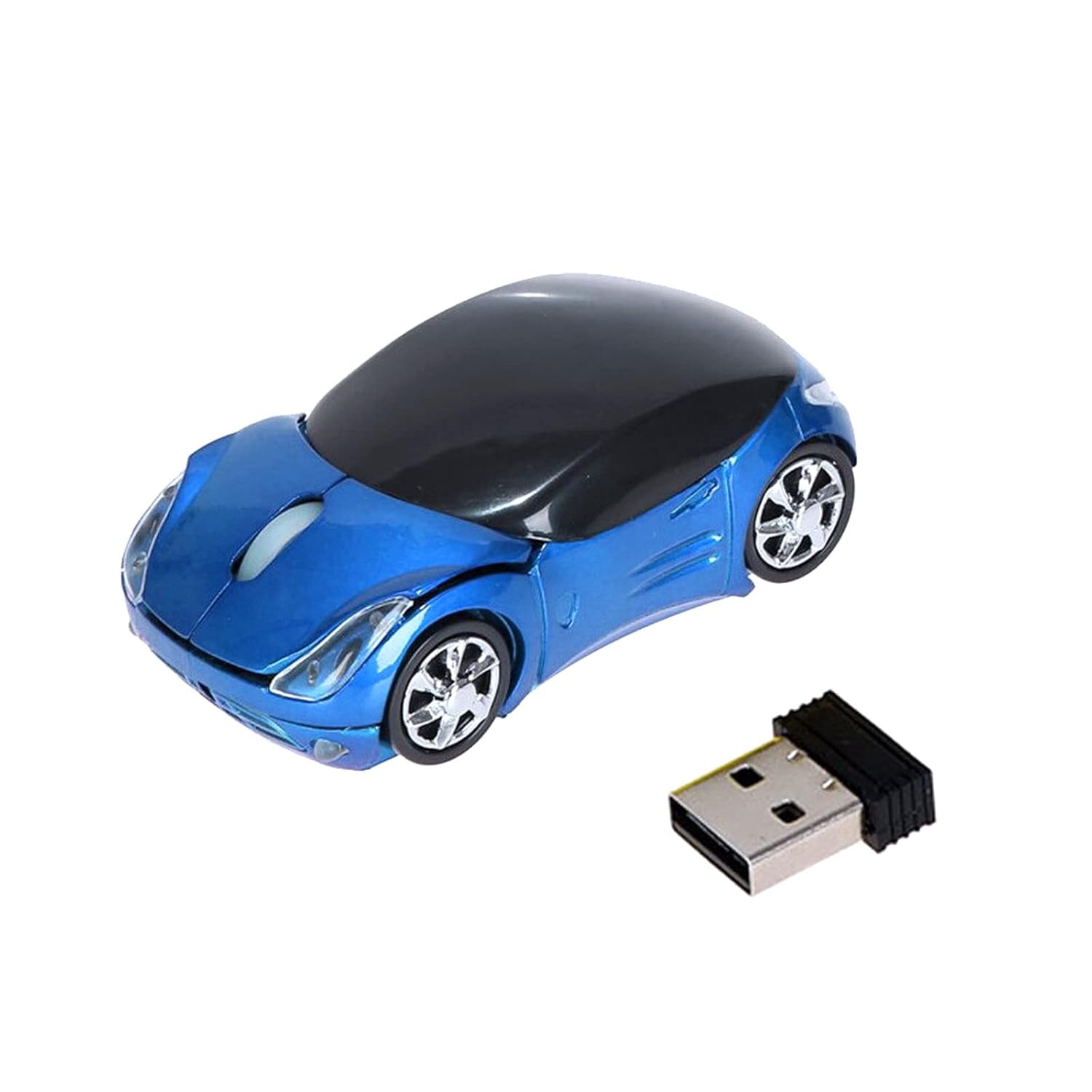 Optical Wireless Mouse 2 4GHz 1200DPI USB Blue Cordless Gaming PC Laptop Tablet Smartphone