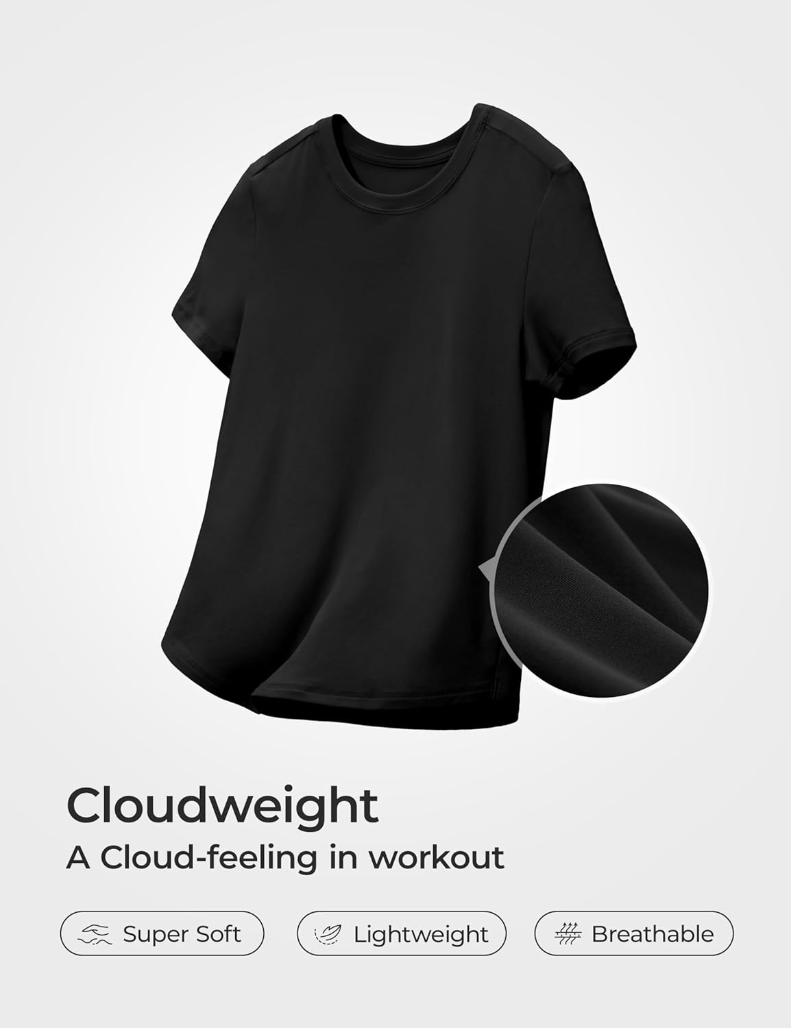 CRZ YOGA Girls Cloudweight Short Sleeve Athletic T Shirts - Active Sports Casual Tees Crew Neck Side Slit Kids Teen - Image 3