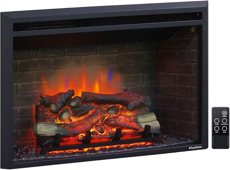 Amazon Com Electric Fireplace Inserts