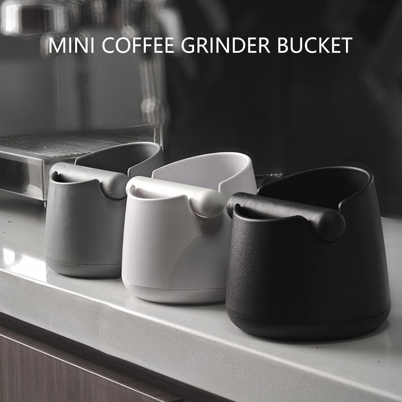 Lar Capaci - Contenitore per fondi di caffè con base antiscivolo, silenzioso, per macchina da caffè espresso, accessorio ideale per amanti del caffè e baristi
