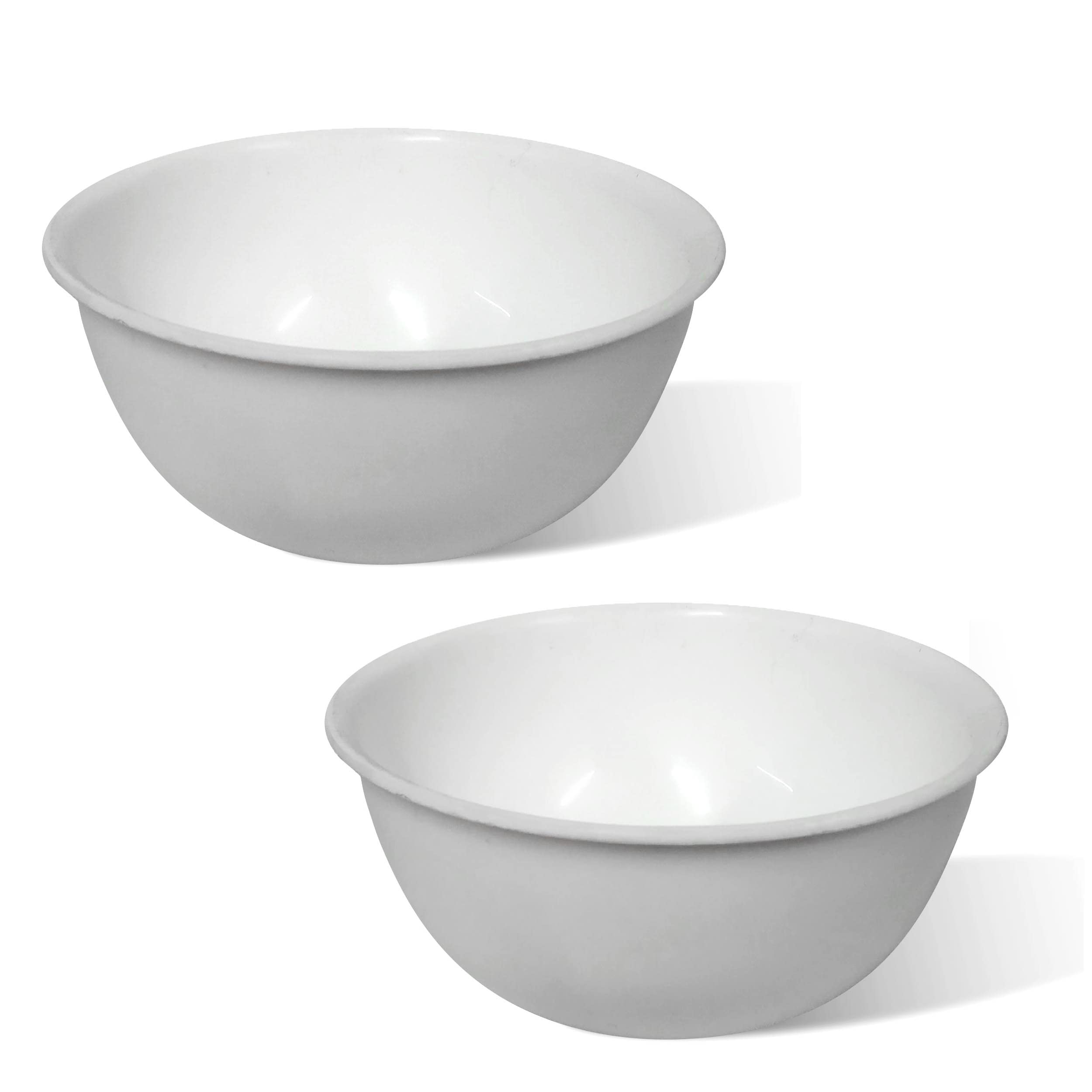 Utkarsh Set of 2 Pcs Facial Mask face Pack, Bleach, Makeup Cosmetic Plastic 150 ml White Hairdye Mixing Bowl