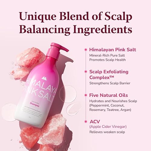 Miniatura 3 de HIMALAYA PINKSALT Champú Scalp Scaling - Champú clarificador para la acumulación - Exfoliante de cuero cabelludo clínicamente probado con AHA, PHA -