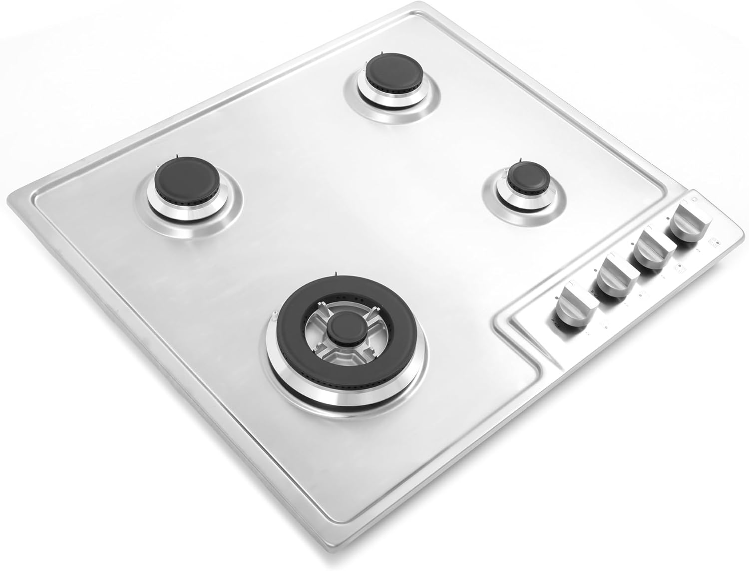 Cosmo 24" Stainless Steel Gas Cooktop with 4 Burners