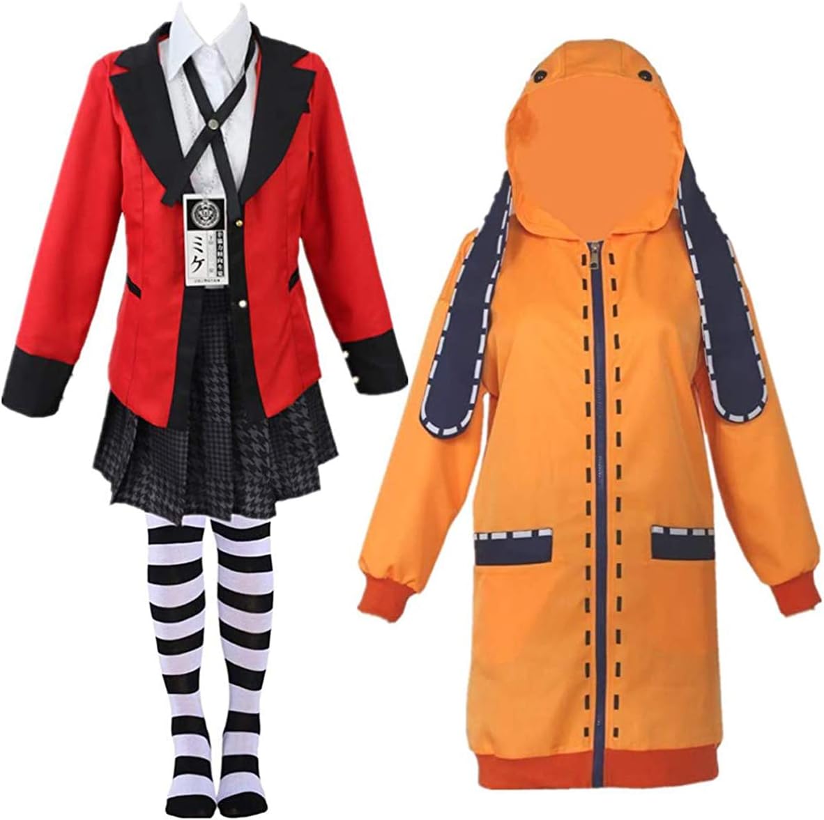 Rickem Anime Halloween Cosplay Yumeko Costume Runa Cosplay School Uniform Full Set for Women