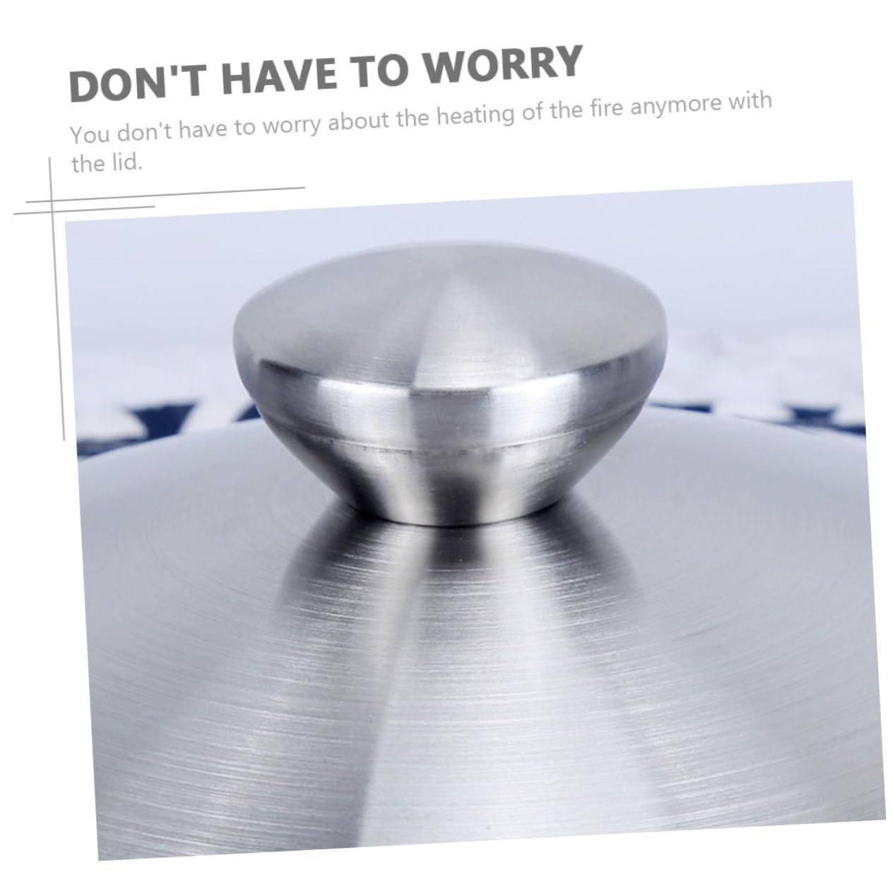 Coperchio per Pentole in Acciaio Inox Argentato, 1 Pezzo