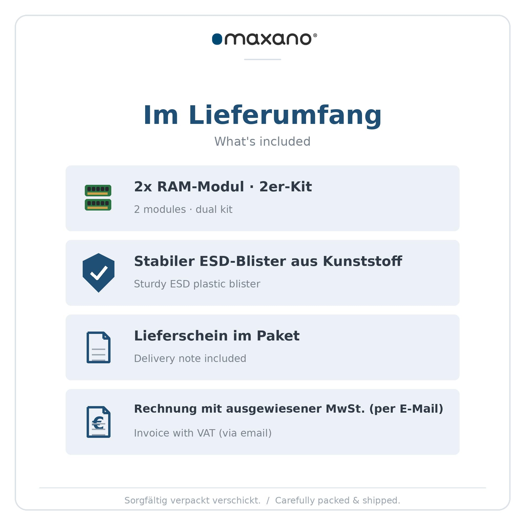 Maxano 32GB Kit (2x16GB) RAM kompatibel mit HP Pro Mini 400 G9 (DDR4 PC4-25600, SO-DIMM, Non-ECC)