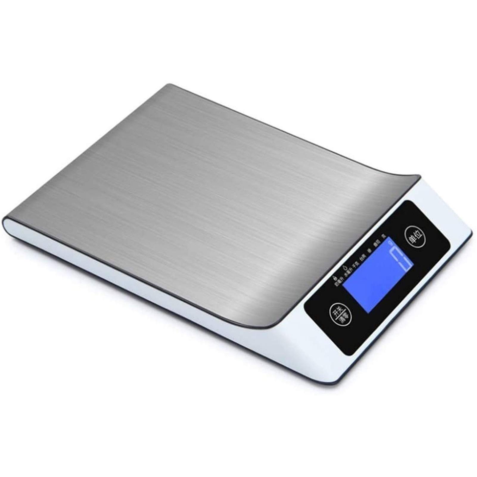 Escala de Cocina Digital, medición de precisión con Plataforma de Vidrio de Acero Inoxidable, Pantalla LCD, para Hornear, cocinar, Preparar Comida y Keto Dieta