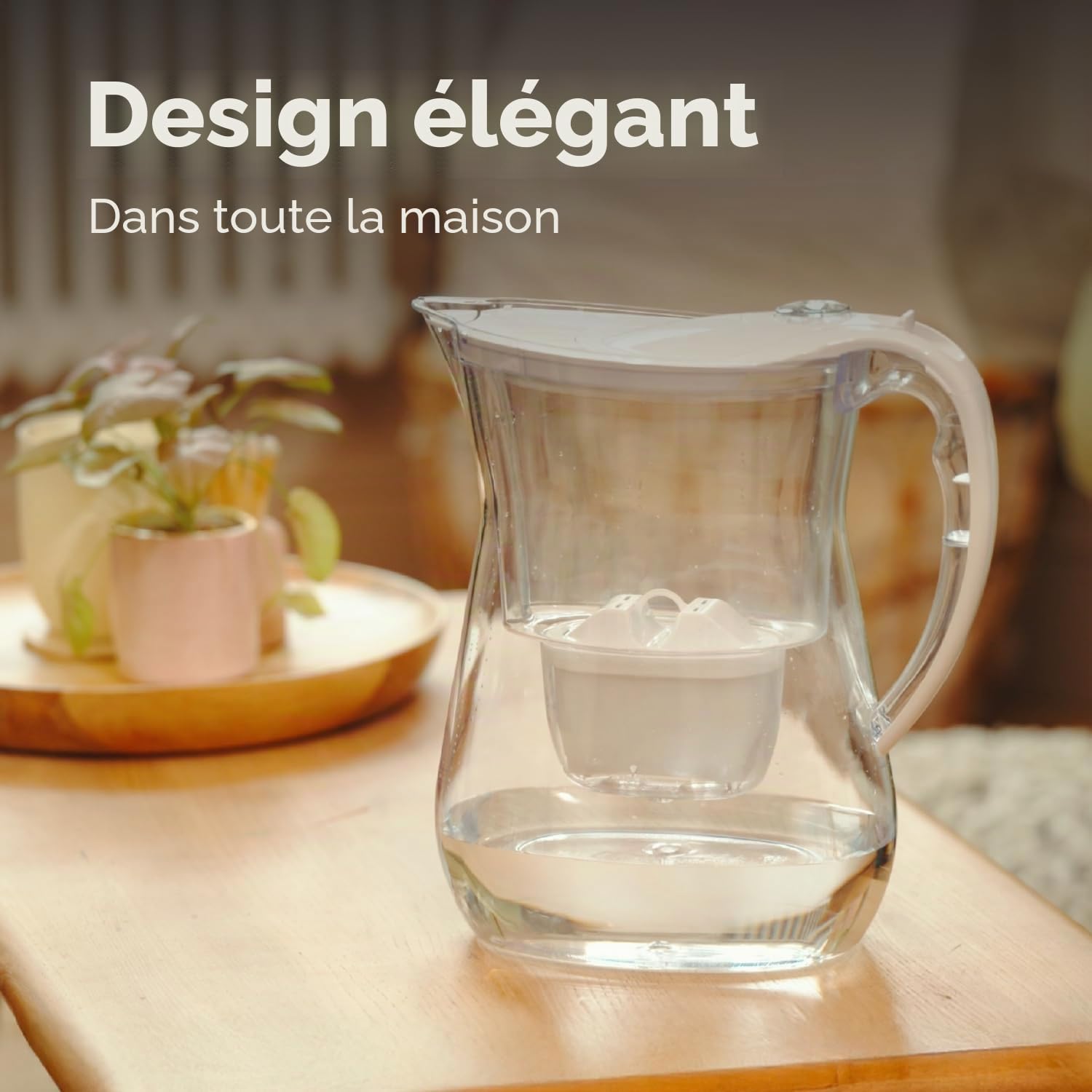 AQUAPHOR Lago Carafe Fitrante - Blanc (3 filtres Maxfor)