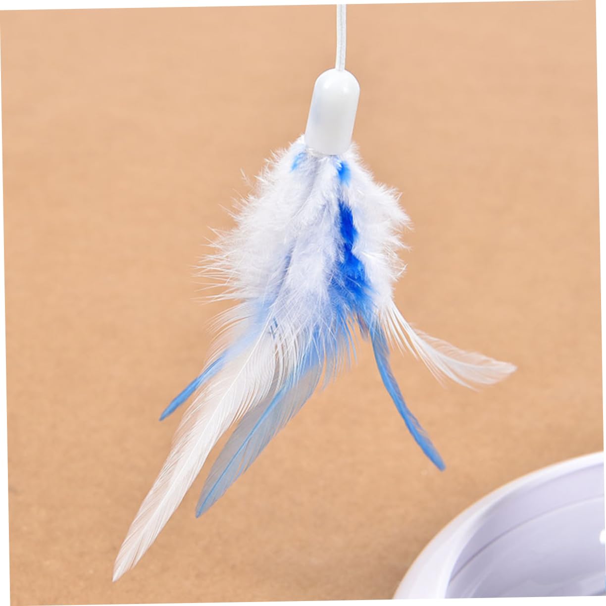 Didiseaon Jouet Automatique Chat avec Plume Rotative Électrique Jeu Interactif pour Chat Et Chaton avec Mouvement Amusant Divertissement Et Exercice