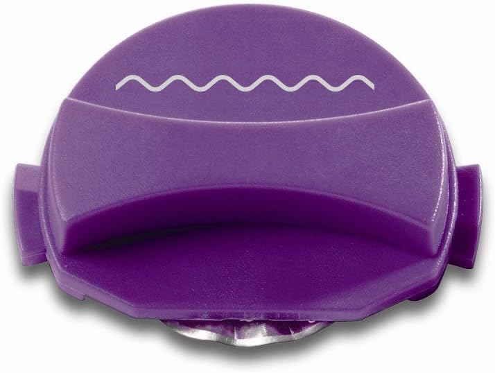 Purple Cows 1044 Click Blade Replacement Cartridge, Wave Edge, Purple