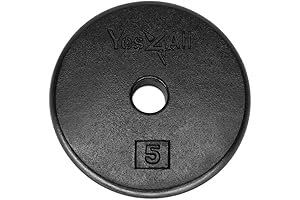 Yes4All Premium Round Weight Plates for Enhanced Strength Training