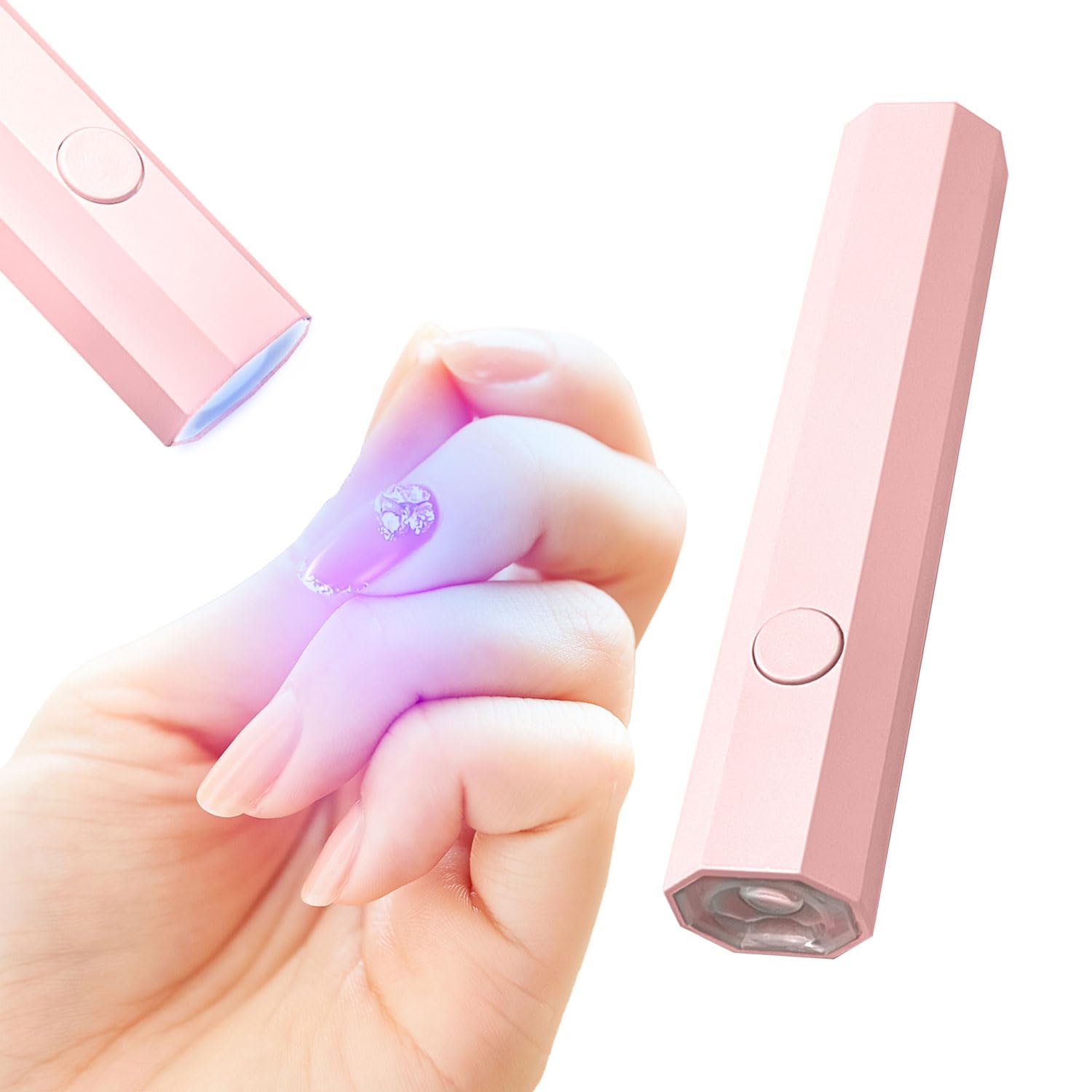 ネイル　UV ライト　ハンディライト付き 楽天市場】【送料無料】ジェルネイル ライト ハンディ LED & UV