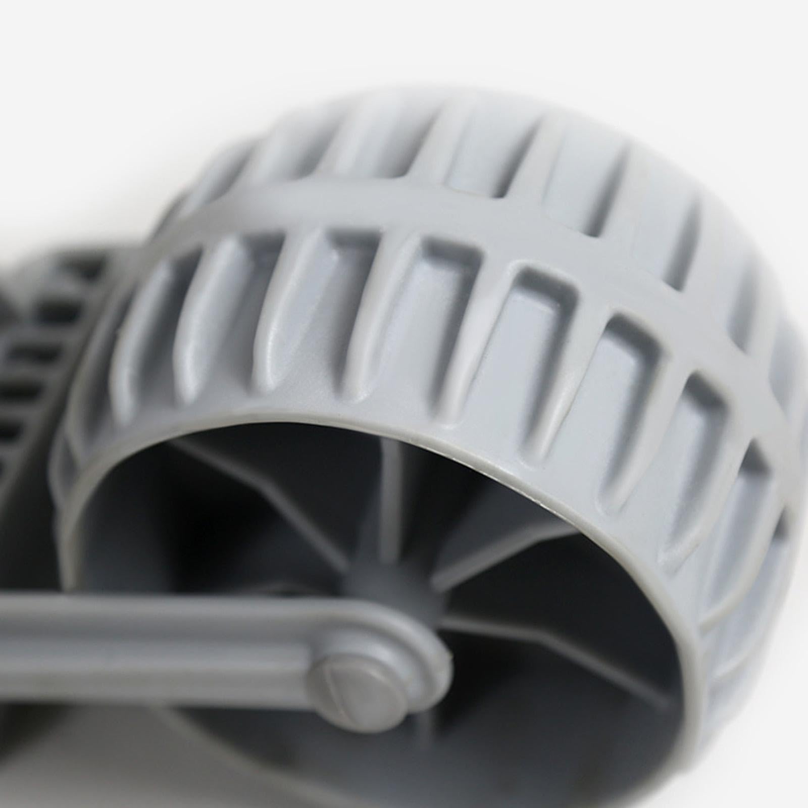 Generic Inflatable Boat Launching Wheels Flip Up Dinghy Wheels for Inflatable Dinghy, 14cmx9cm, Gray