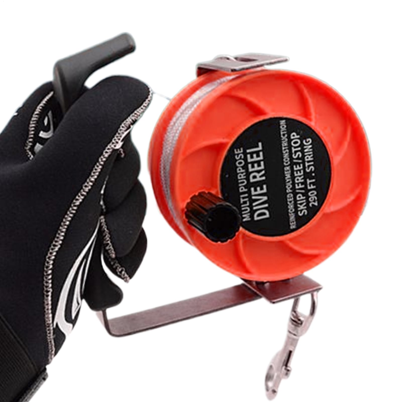 Svolgitore per Immersioni - 88 m ergonomico resistente regolabile in nylon | bobina da immersione, per spiaggia sotto-donne uomini libero caccia sottobarca all'aperto | Bobina Immersione Per Apnea Pesca Subacquea Barca Spiaggia All'aperto Donne Uomini