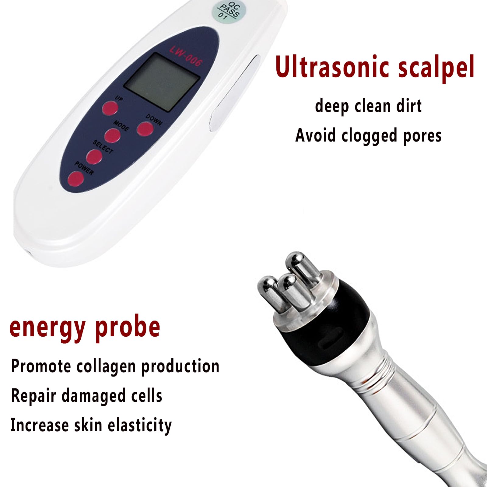 【日本語説明書付 】4in1 複合美容機 痩身機器　ジェル付 Amazon.co.jp: 美容多極マシン、4つのプローブを備えた4 in 1