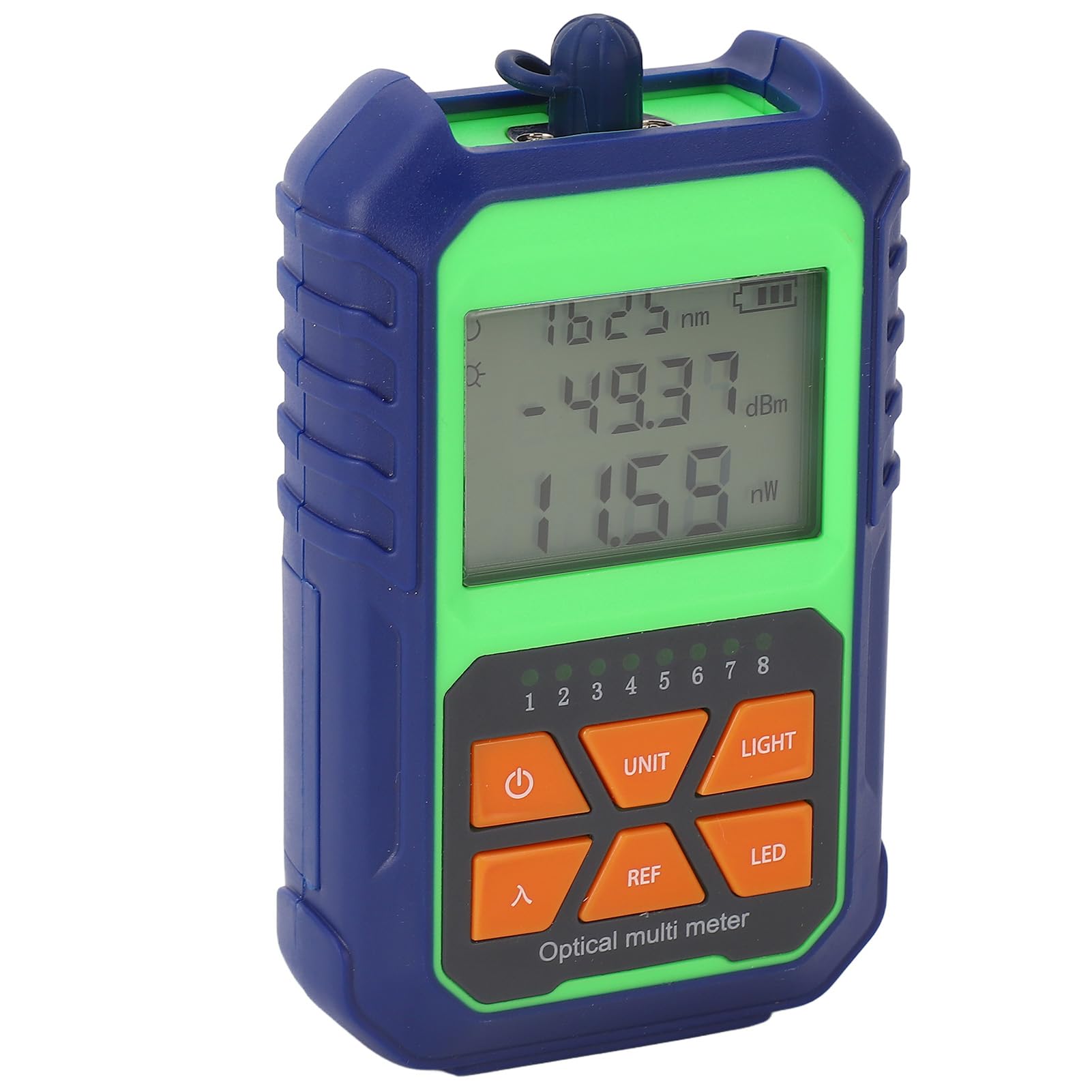Eujgoov Optical Power Meter -50 ~ +26dbm Fiber Optic Power Meter Mini Optical Power Tester FC SC ST Universal Interface