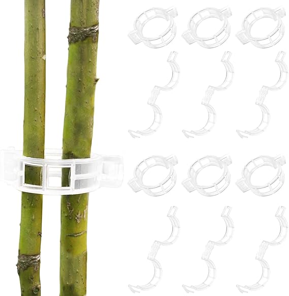 BEADNOVA 150 piece tomato clip pack for vine and trellis support