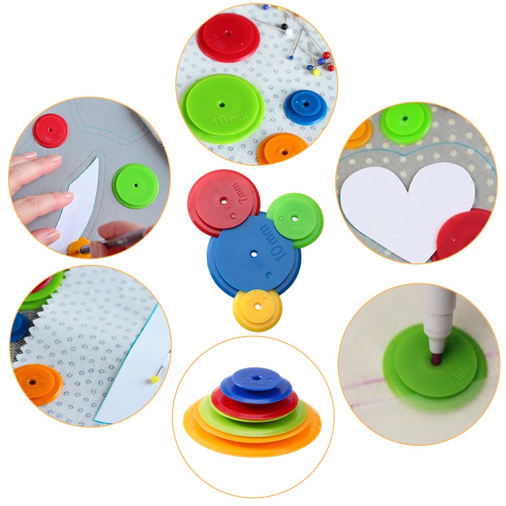 Lot De 8 Roues De Traçage Couture SEMINISMAR - 4 Tailles Pour Marquage Tissu Précis