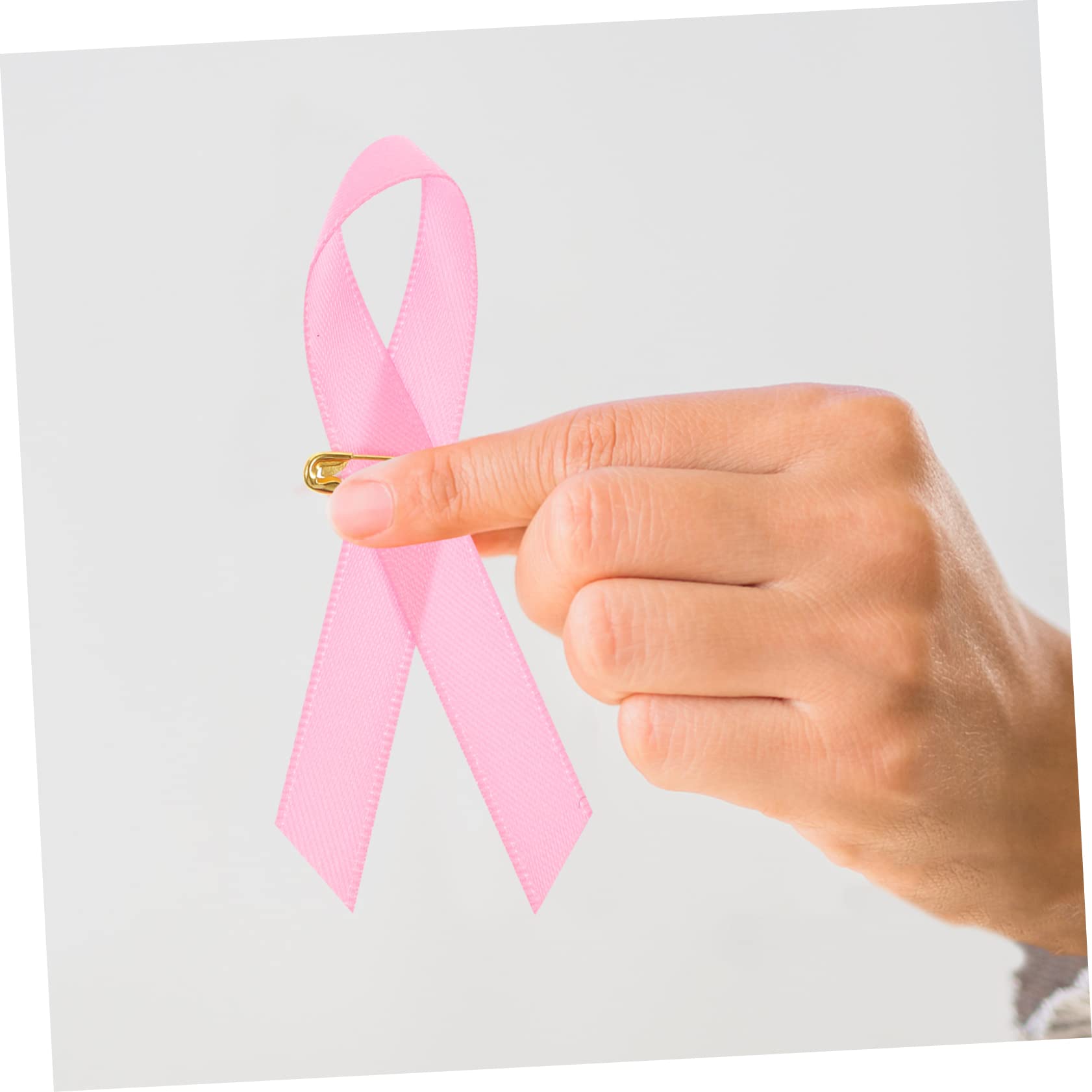 HOMSFOU 2 Sätze Pinke Brustkrebs Bewusstsein Ribbons Mit Vergoldeter Anstecknadel Leichte Langlebige Ribbon Pins Für Frauen Und Mädchen Für Wohltätigkeitsaktionen Und 200 Stück * 2