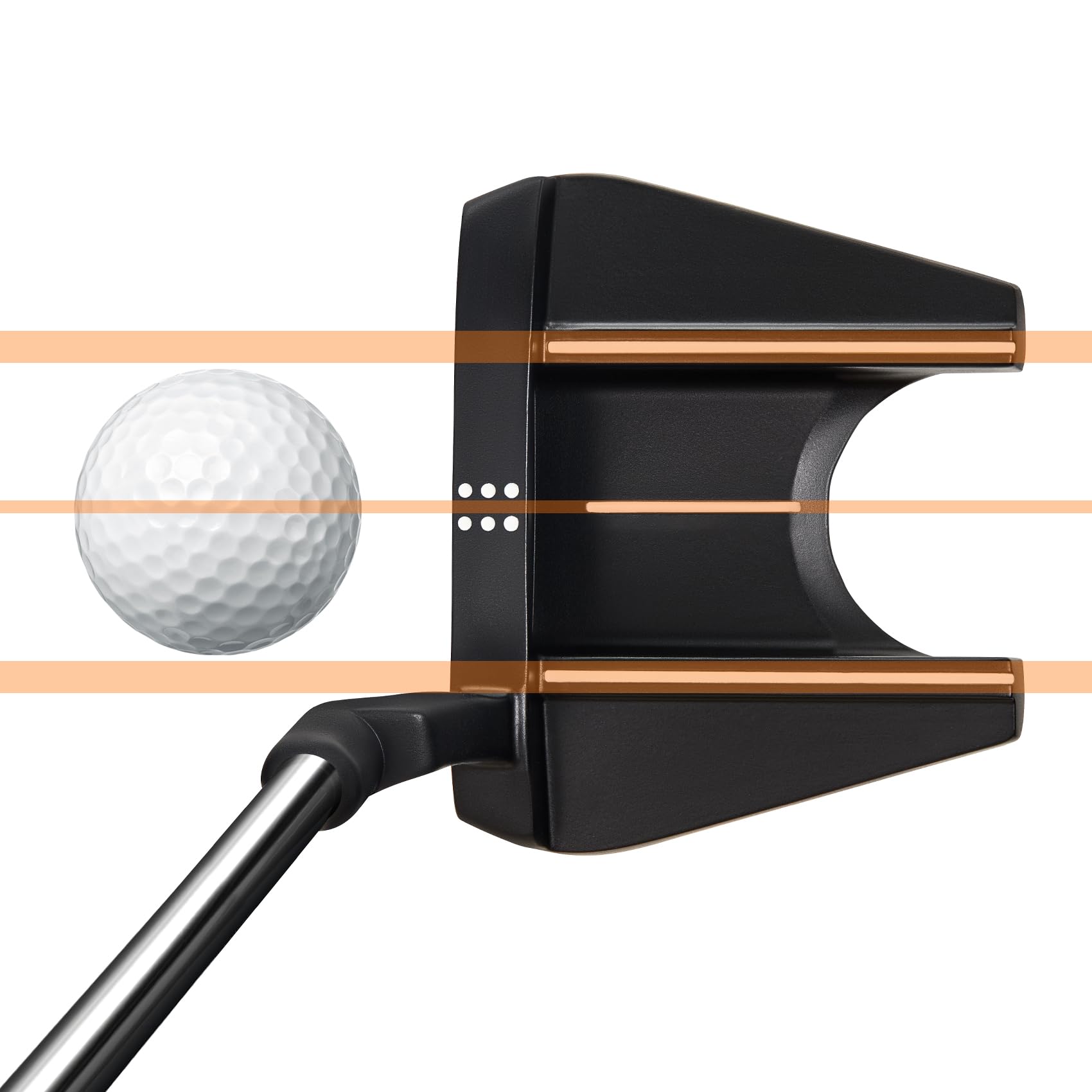 MAZEL Golf-Putter für Herren, rechte Hand, 89,9 cm, Double Bend Face Balance Mallet Putter MP-001,MP-002