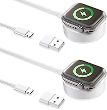Compatible avec Chargeur Apple Watch 2M 2Pack, Câble de Chargeur Rapide Apple Watch Chargeur Montre Magnétique Cable iWatch Chargeur pour iWatch Series 10/9/8/7/6/5/4/3/2/SE/Ultra