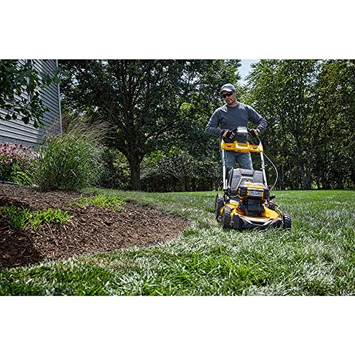 DEWALT 20V MAX Lawn Mower, Cordless, Rear Wheel Drive, Self-Propelled with Batteries & Charger (DCMWSP255Y2)