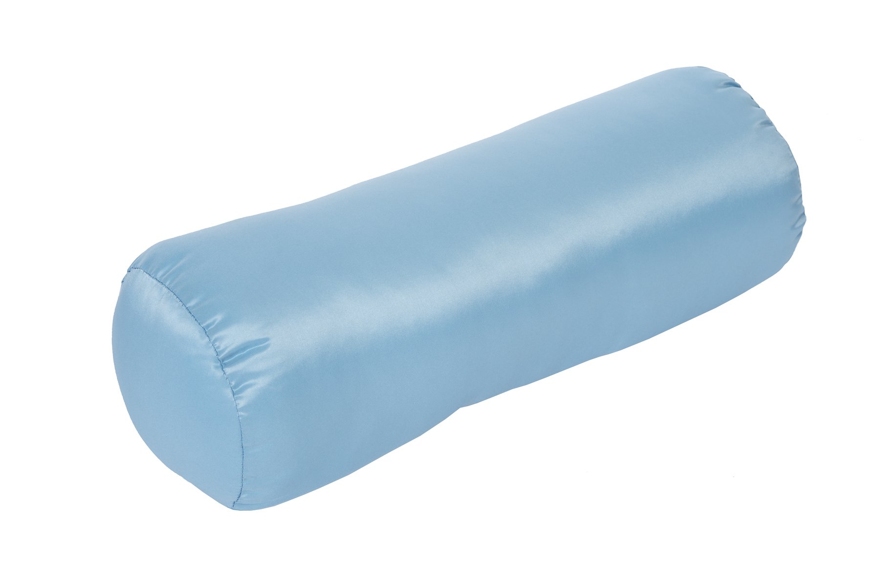 Essential Medical Supply Round Cervical Pillow, Blue Satin