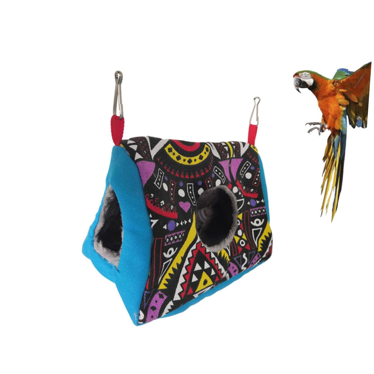 Yardwe 2 Piezas Nido de Loros Hamaca para hámster Hamaca de Juguete para pájaro hamacas Colgantes Nido de Loro de Peluche Nido de pájaros de Interior Nido de algodón el Nido del pájaro