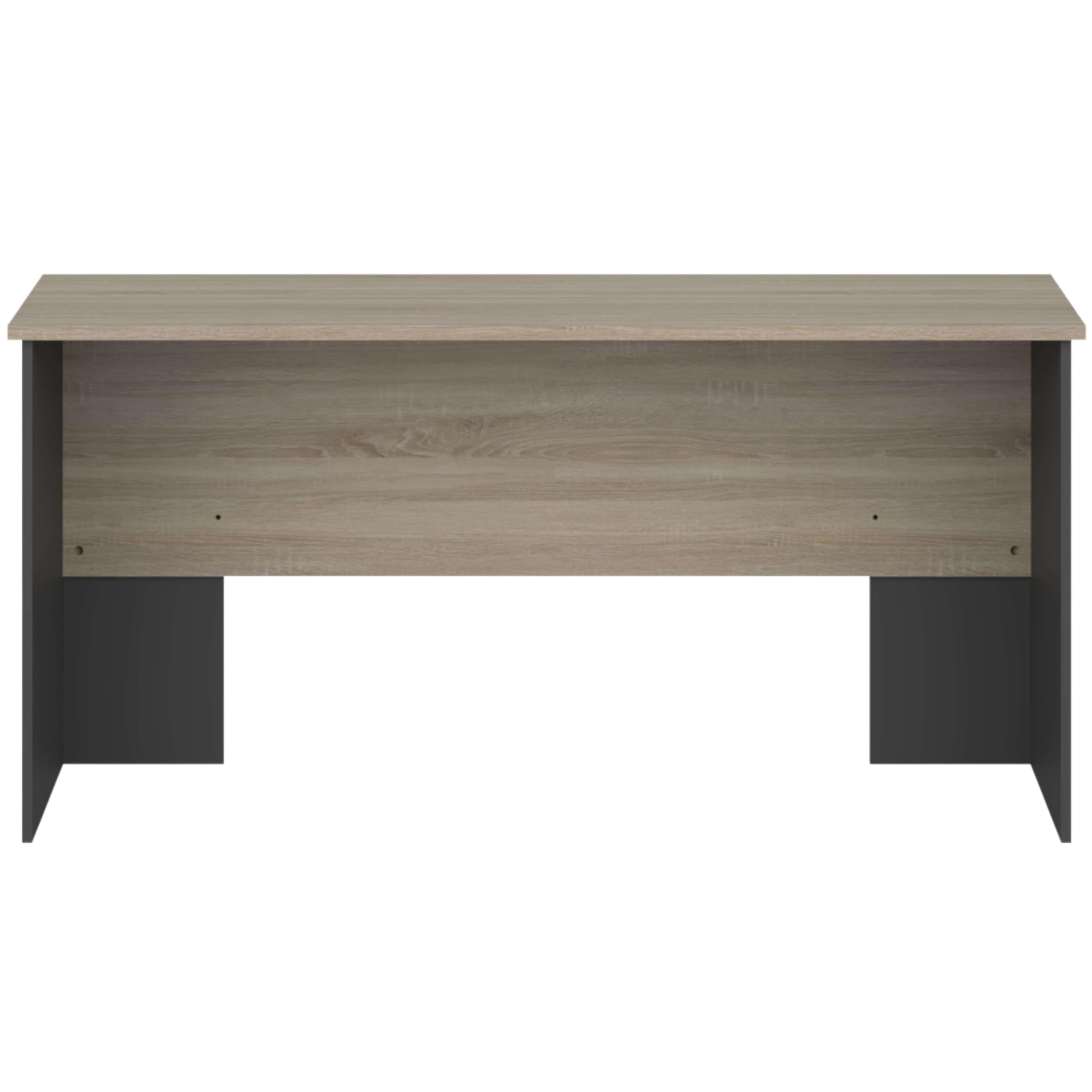 Miroytengo Mesa de Escritorio Oficina Nibis Industrial Color Roble Sonoma y Gris Antracita 160 cm