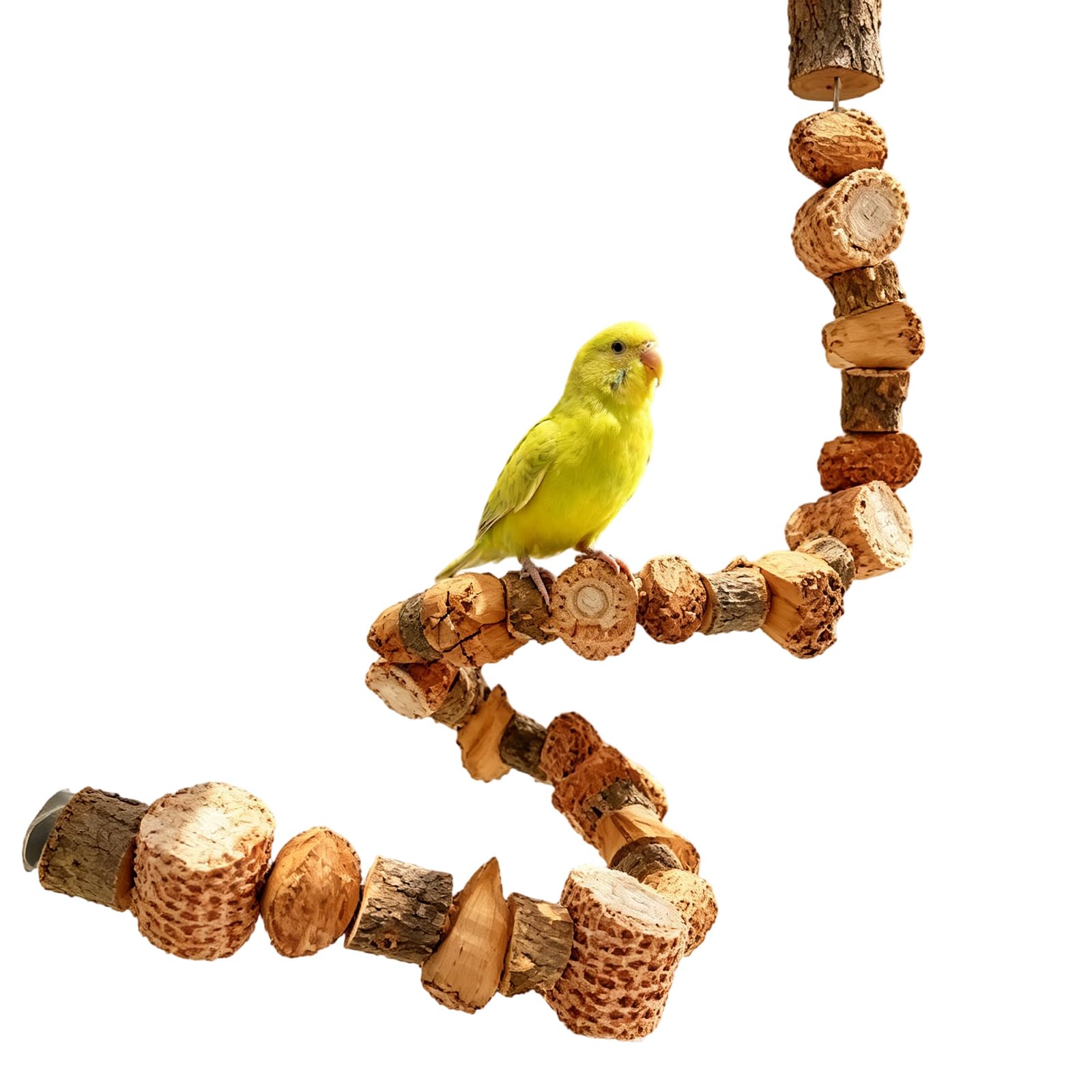 XZSKD Parrot Perch, 70Cm Natural Wood Bird Toys For Cage, Natural Wood Perches, Flexible Shape For Cage, Beak Grinding Surface, Small Medium Parrots