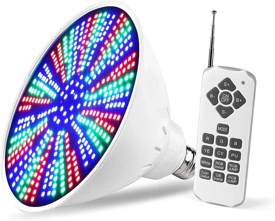 HPDFCU 12V Color Changing LED Pool Light 40W RGB Inground Pool Light