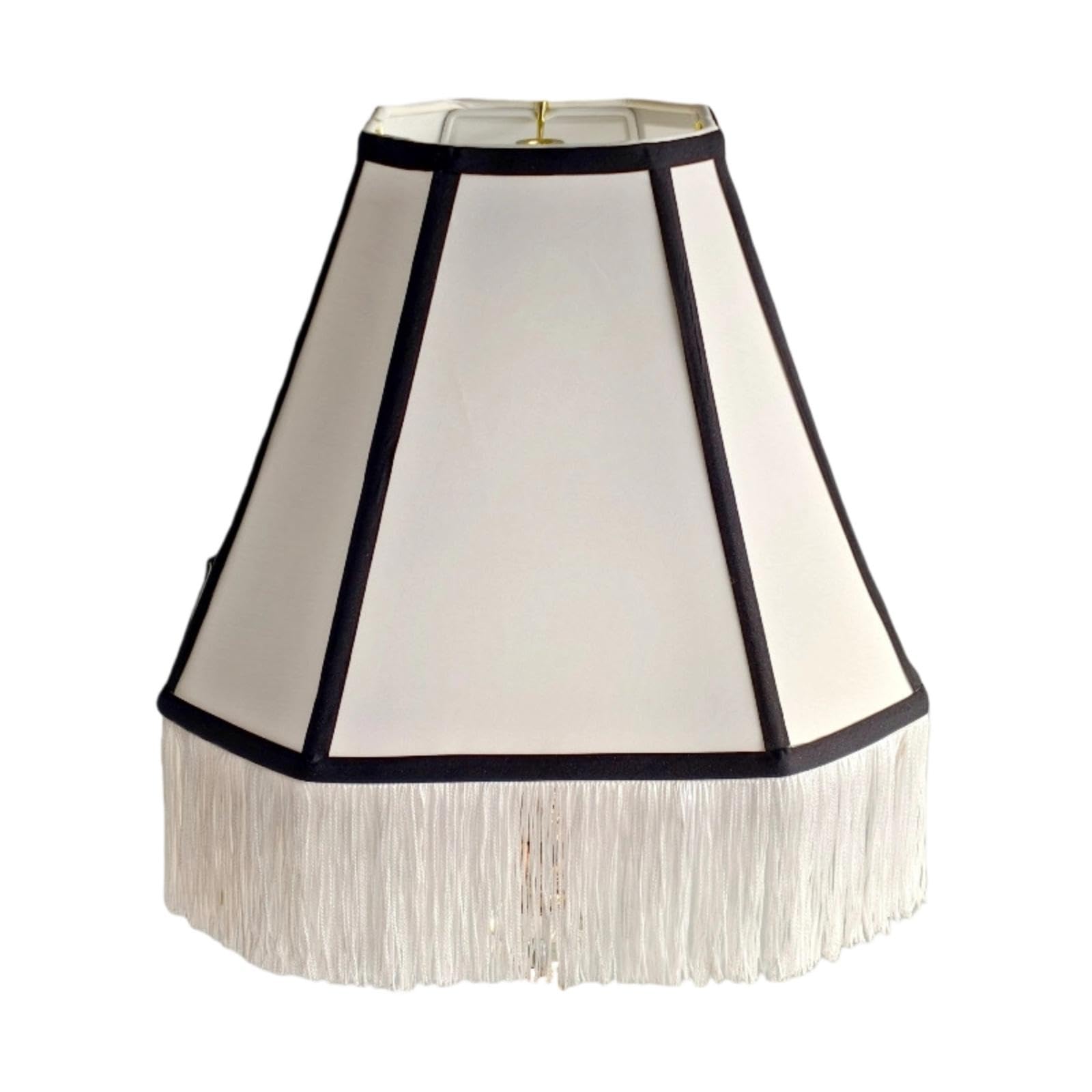 Lamp Shade with Fringe Tassel Fringe Lamp Lamp Cover and White for Crafters, Living Room, Bedroom Square Tassel-image-19
