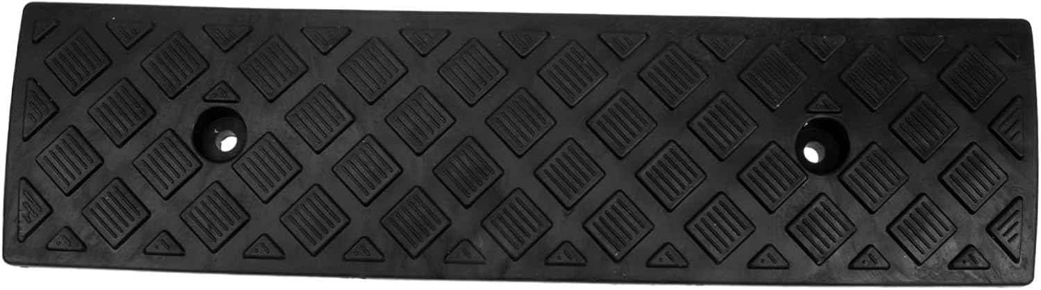 BESTYASH Heavy Duty Plastic Driveway Curb Ramp with Screws Slip Outdoor Slope Ramp for Cars Motorcycles Bikes Suitable for Garages Loading Docks Sidewalks and Parking Lots Height